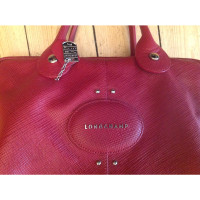Longchamp Handtasche aus Leder in Bordeaux