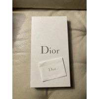 Christian Dior Slipper/Ballerinas aus Leder in Grau