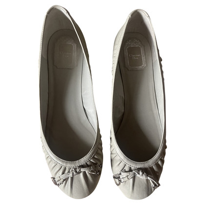 Christian Dior Slippers/Ballerinas Leather in Grey