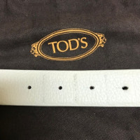 Tod's Cintura in Pelle in Bianco