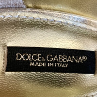 Dolce & Gabbana Décolleté/Spuntate in Pelle in Oro