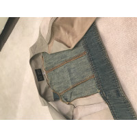 Armani Jeans Weste aus Leder in Beige