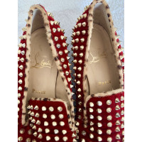 Christian Louboutin Slippers/Ballerinas Leather in Red