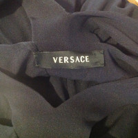 Versace Oberteil aus Seide in Schwarz