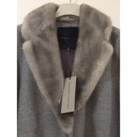 Ermanno Scervino Jacket/Coat Cashmere in Grey
