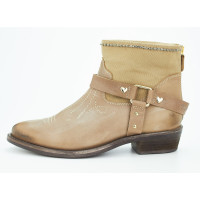 Twin Set Simona Barbieri Ankle boots Leather in Beige