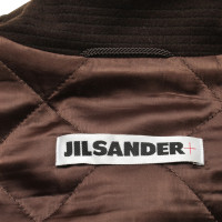 Jil Sander cappotto di cachemire in marrone scuro