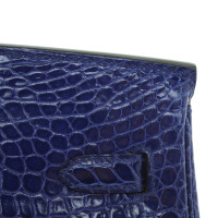 Hermès Birkin Bag 40 Leer in Blauw