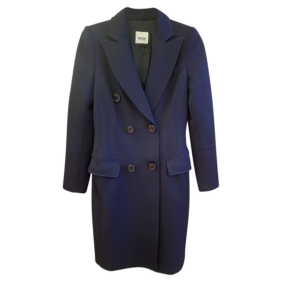 Moschino Cheap And Chic Jacket/Coat Wool in Blue