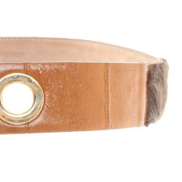 Dolce & Gabbana Leather belt with fur element