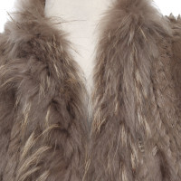 Oakwood Vest Fur in Taupe