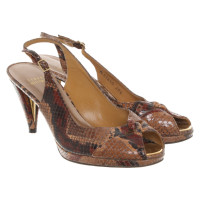 Stuart Weitzman Sandales en Cuir en Marron