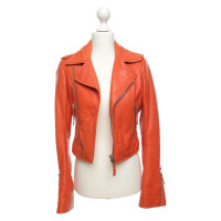 Balenciaga Veste/Manteau en Cuir en Orange