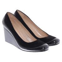 Furla Wedges Leather in Black
