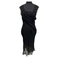Needle & Thread Dress Silk in Black
