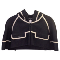 Chanel Jacke/Mantel aus Baumwolle in Grau