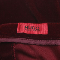 Hugo Boss Anzug aus Baumwolle in Bordeaux