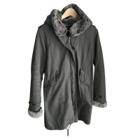 Woolrich Green parka with fur trim