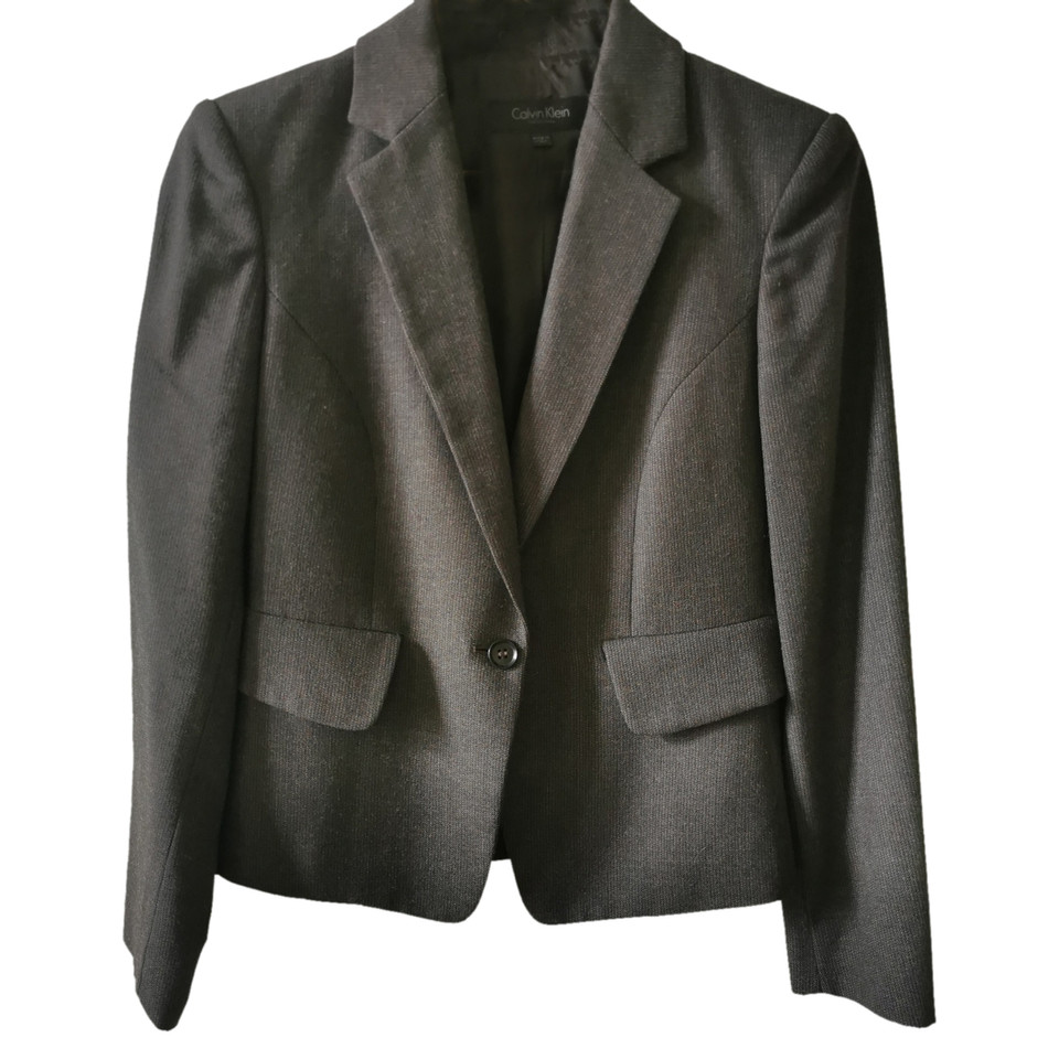 Calvin Klein Blazer Wool in Taupe