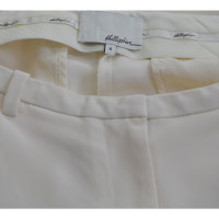 3.1 Phillip Lim Paio di Pantaloni in Seta in Crema