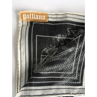John Galliano Schal/Tuch aus Baumwolle in Schwarz