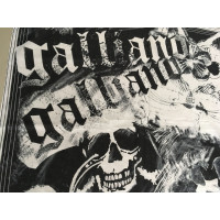 John Galliano Schal/Tuch aus Baumwolle in Schwarz