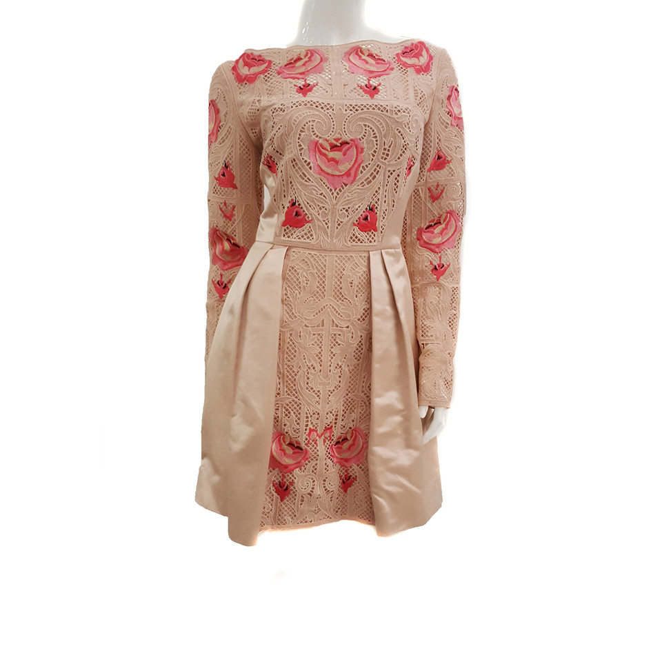 Temperley London Kleid aus Baumwolle in Creme
