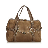 Gucci Boston Bag en Daim en Marron