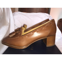 Ralph Lauren Slippers/Ballerinas Leather in Brown