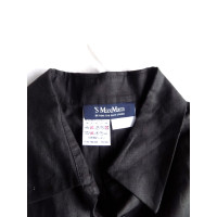 Max Mara Top Linen in Black
