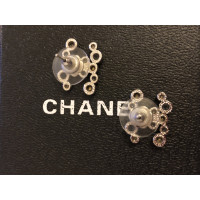 Chanel Ohrring aus Silber in Weiß