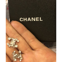 Chanel Ohrring aus Silber in Weiß