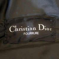 Christian Dior Jas/Mantel Bont in Zwart