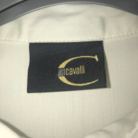 Just Cavalli Kleid aus Baumwolle in Weiß