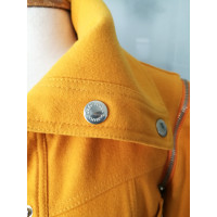Dolce & Gabbana Jacke/Mantel aus Wolle in Gelb
