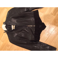 Plein Sud Jacket/Coat Leather in Black