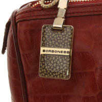 Borbonese Handtasche aus Leder in Rot