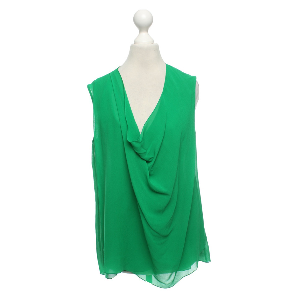 Saint Laurent Top Silk in Green