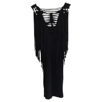 All Saints Dress in black with fringes