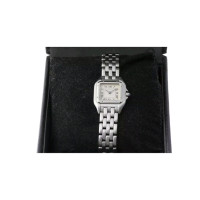 Cartier Armbanduhr aus Stahl in Silbern