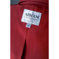 Armani Collezioni Blazer Cotton in Red