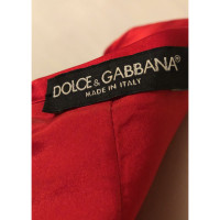 Dolce & Gabbana Robe en Soie en Rouge