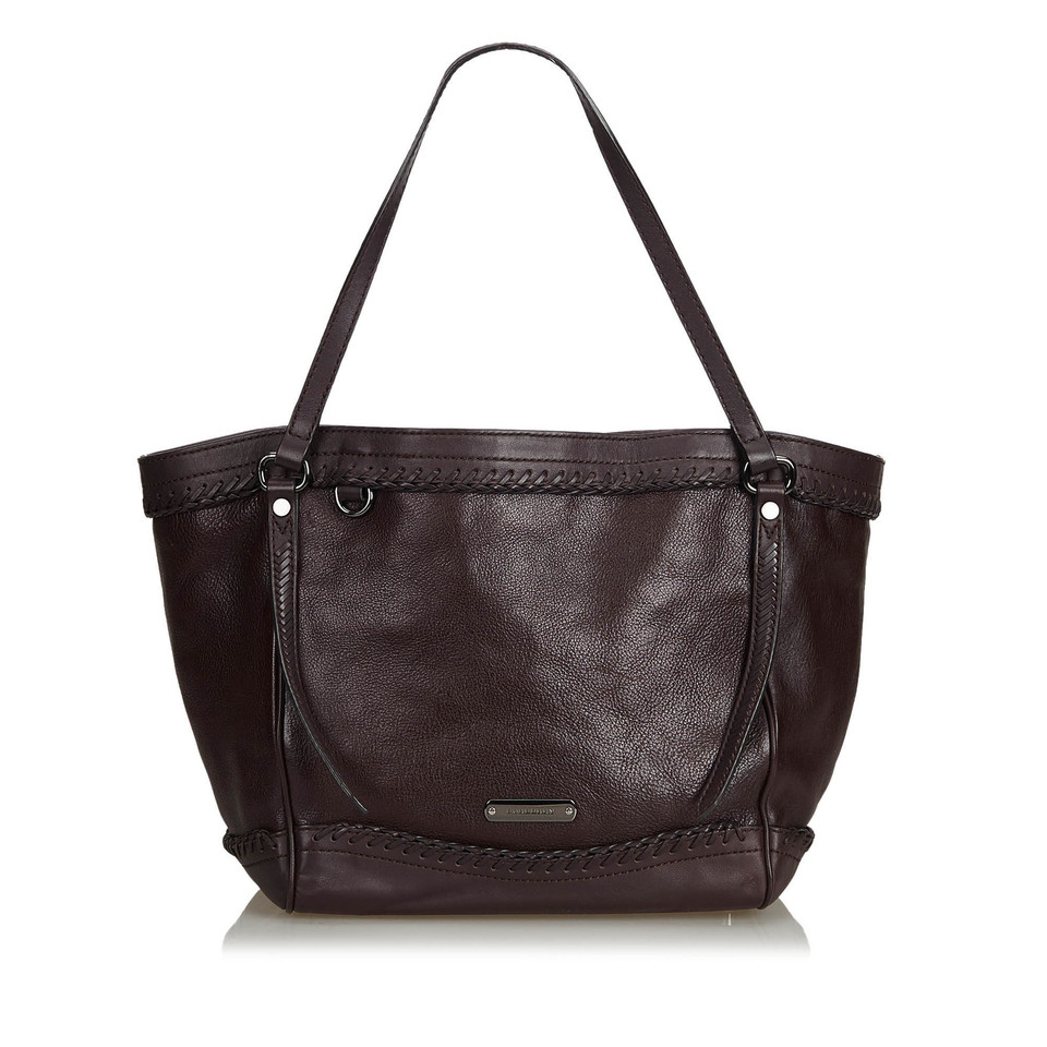 Burberry Tote bag Leather in Violet