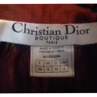 Christian Dior Jas/Mantel Linnen in Bordeaux
