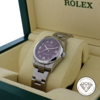 Rolex Oyster Perpetual aus Stahl in Violett