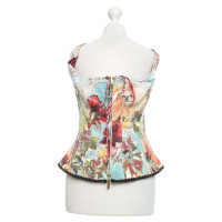 Roberto Cavalli Bustier with floral pattern