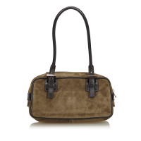 Fendi Umhängetasche aus Wildleder in Khaki