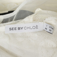 See By Chloé Transparant kanten jurk