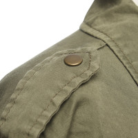 Velvet Jacke/Mantel aus Baumwolle in Grün
