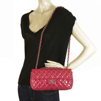 Chanel Shoulder bag Patent leather in Fuchsia